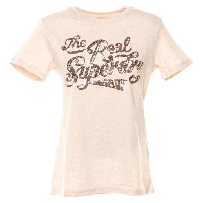 SUPERDRY THE REAL TONAL SEQUIN TEEW1000030B 10C